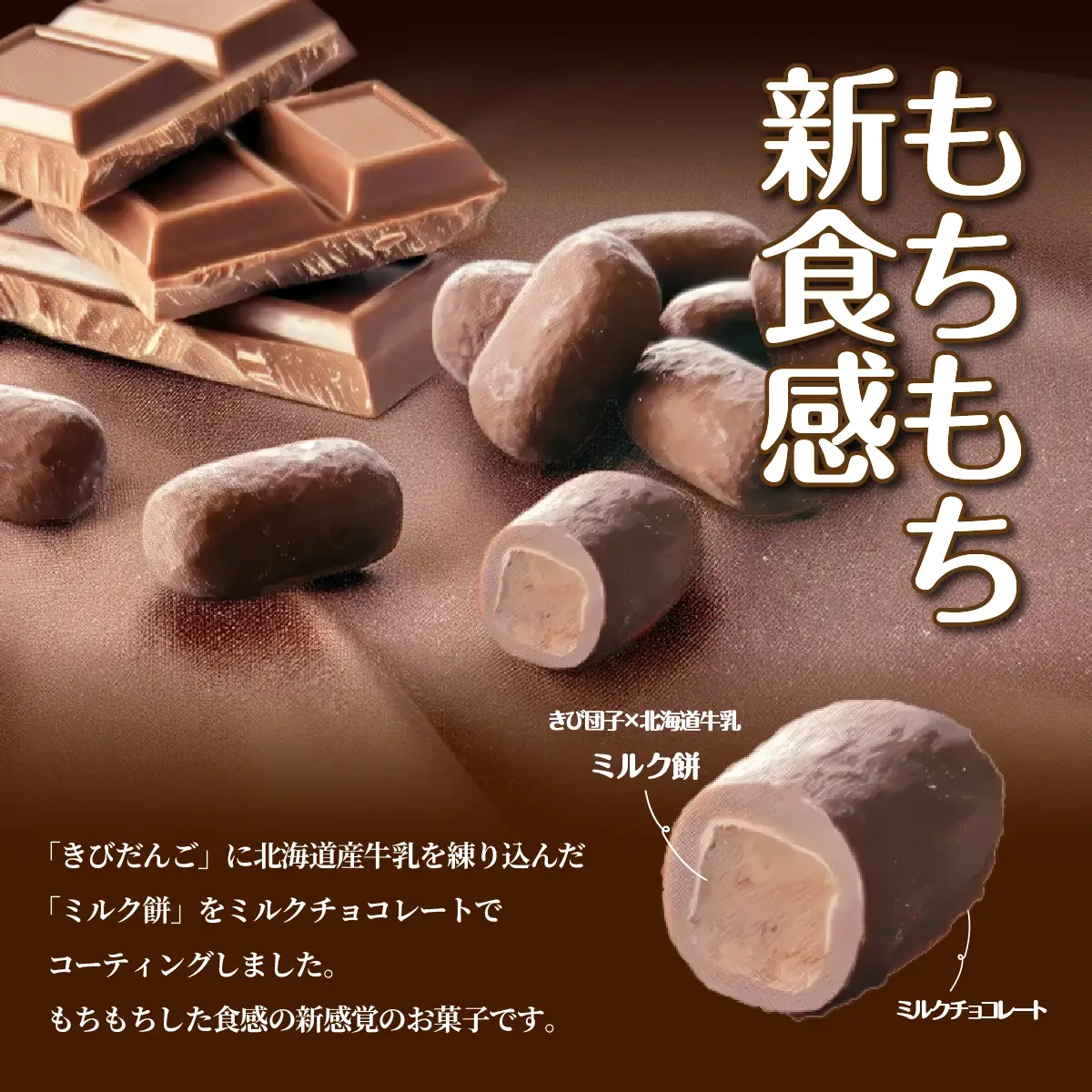 ちょこもち（ミルクチョコ×ミルクもち）2 個セット NAY037