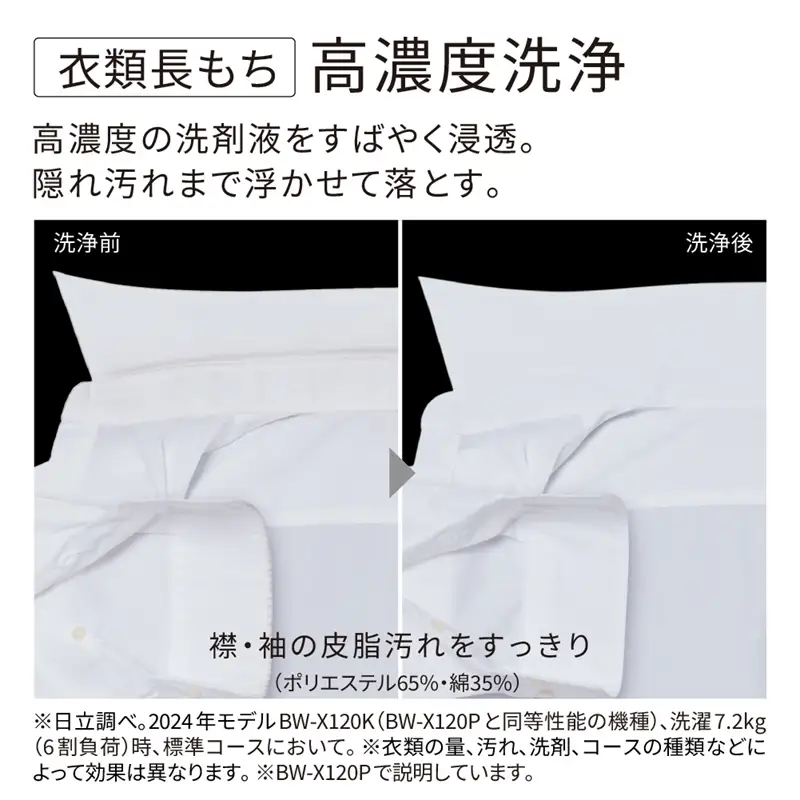 【日立全自動洗濯機ビートウォッシュ】BW-G70P(W)【 HITACHI 日立 家電 茨城県 日立市 】