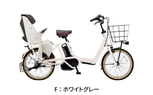【 ホワイトグレー 】 パナソニック ギュット ・ アニーズ ・ DX ・ 押し歩き 電動アシスト自転車 × 1台 【 完全組立配送 】 バッテリー スロープ ブレーキ バスケット 変速 空気圧表示 スタピタ2S 自転車 電動アシスト自転車 電動自転車 子乗せ自転車