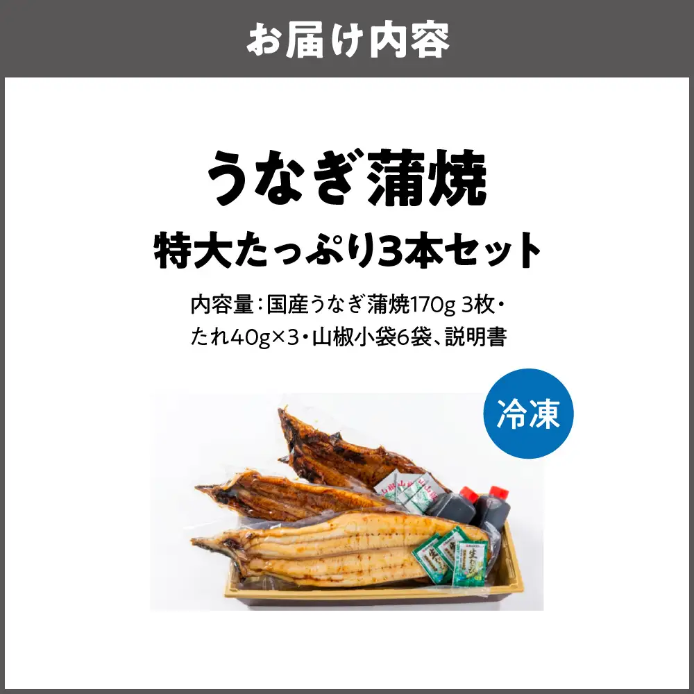 【商店街逸品】矢作川うなぎ蒲焼 『蒲焼』『白焼き』特大3本セット_OS389-0006-02