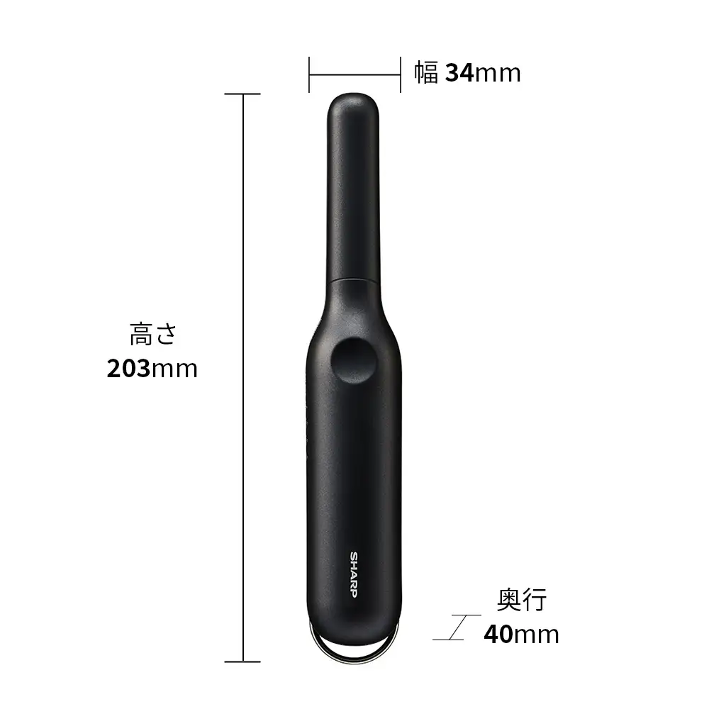 F170 SHARP パワーモバイルコードレスアイロン IB-S510B-B(ブラック系スムースブラック)