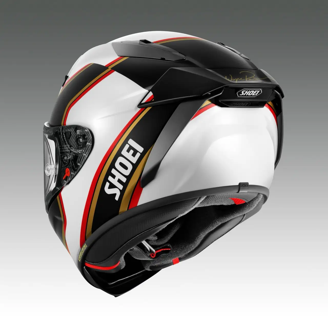 SHOEIヘルメット【X-Fifteen RAINEY (WHITE／BLACK)】XL フィッティングチケット付き [2177]