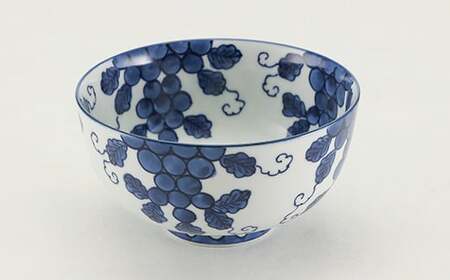 源右衛門窯 染付葡萄絵 麺鉢 器 食器 鉢 盛鉢 どんぶり ボウル 有田焼 ad028