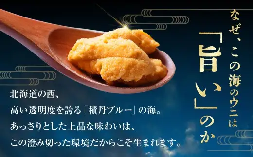 【 特選 】 塩水ウニ 100g （ 北海道産 エゾムラサキウニ ） うに ウニ 雲丹 海鮮 魚介 ウニ丼 うに丼 ミョウバン不使用 海産物 国産 【 2026年6月上旬～9月下旬発送予定 】