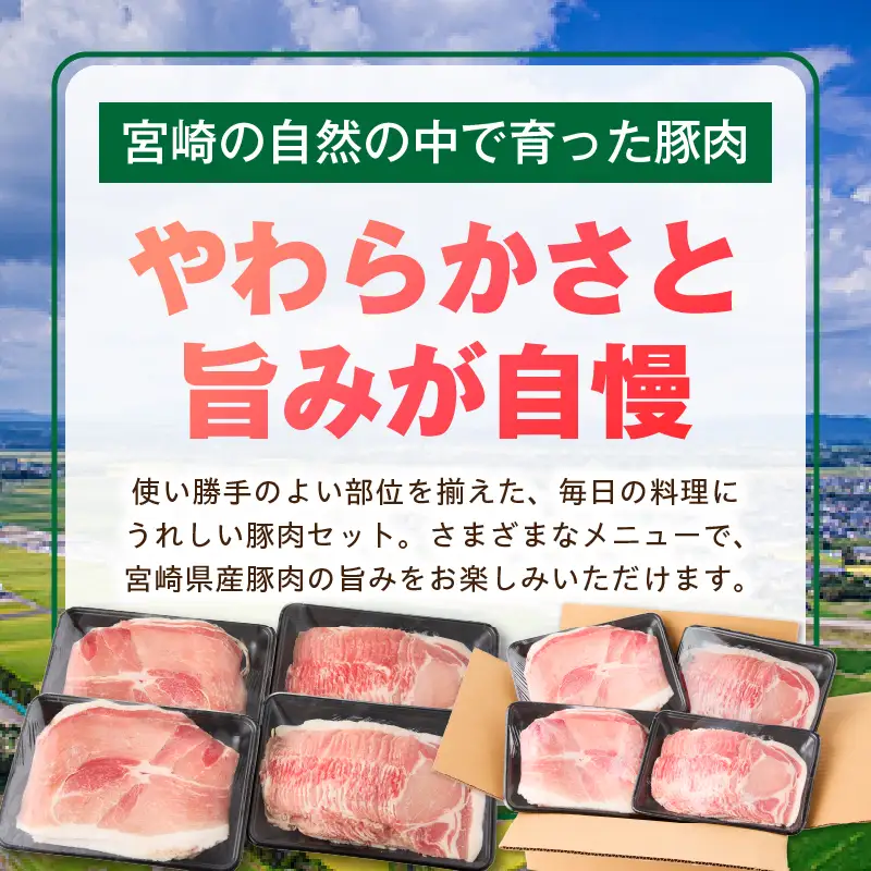 宮崎県産豚2kg お試しセット