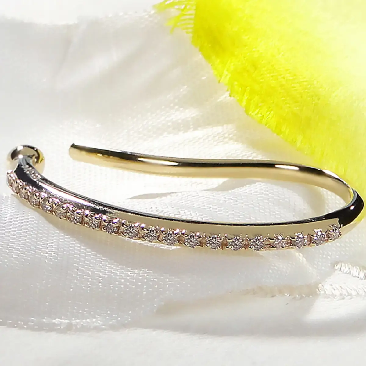 K10YG【0.13ct】ダイヤモンド イヤーカフ 片耳用 CSP00061 SWAV083-a