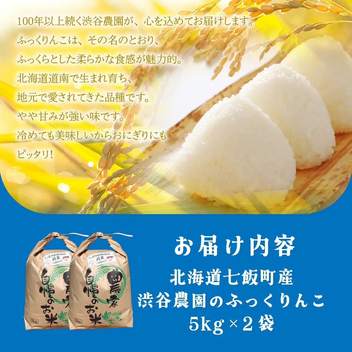 【先行予約 令和8年10月発送】令和8年産 渋谷農園のふっくりんこ 10kg (5kg×2袋) NABT002