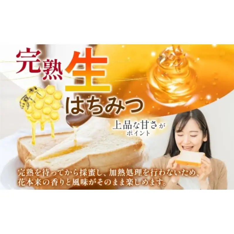はちみつ はぁもにぃ さとのはな 完熟 非加熱 はちみつ【180g×2個】