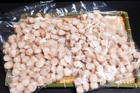 ボイルベビーほたて(生食用)600g(90～120玉)×2P A-11115
