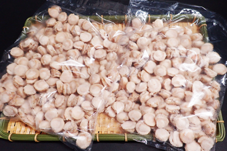 ボイルベビーほたて(生食用)600g(90～120玉)×2P A-14127