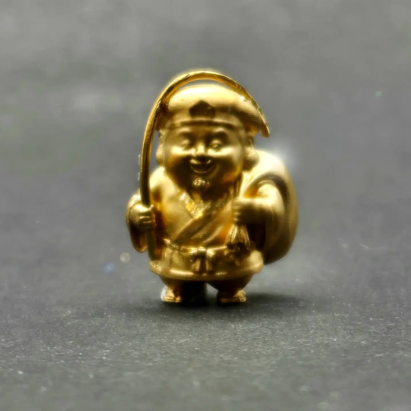 【造幣局ホールマーク入り】【純金】恵比寿　小 8~9g　【甲斐石和温泉七福神】　252-018