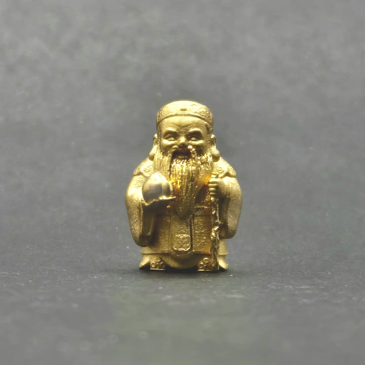 【造幣局ホールマーク入り】【純金】寿老人　小 8~9g　【甲斐石和温泉七福神】　252-019