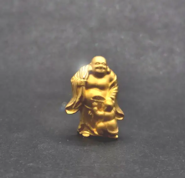 【造幣局ホールマーク入り】【純金】布袋　大 15~16g　【甲斐石和温泉七福神】　252-031