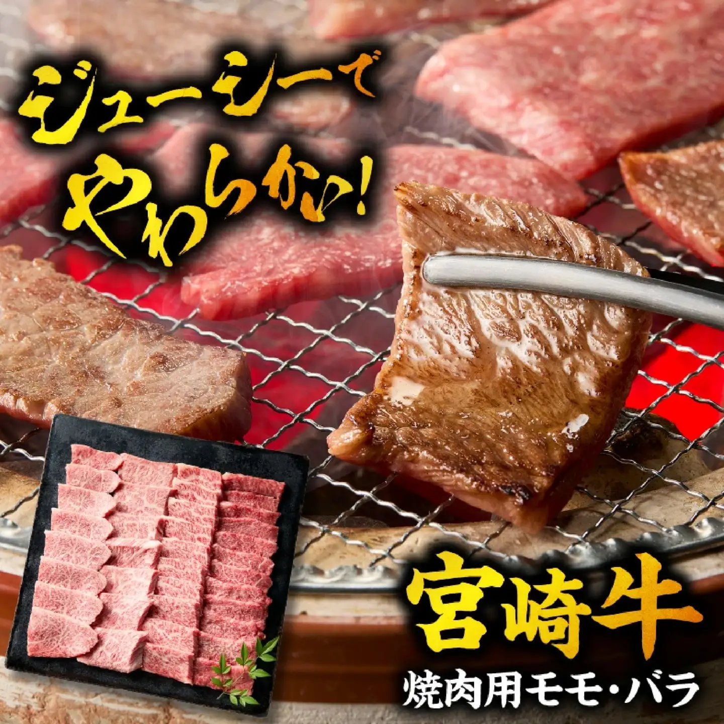 宮崎牛 焼肉 モモ・バラ500g 焼肉
