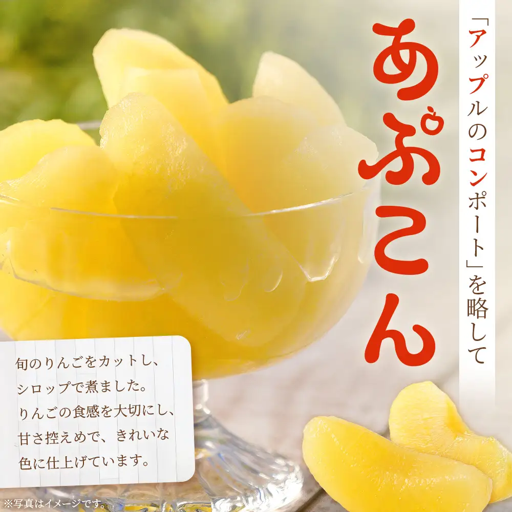 あぷこん 500g×3個セット | りんご 林檎 リンゴ アップル コンポート 合計1.5kg