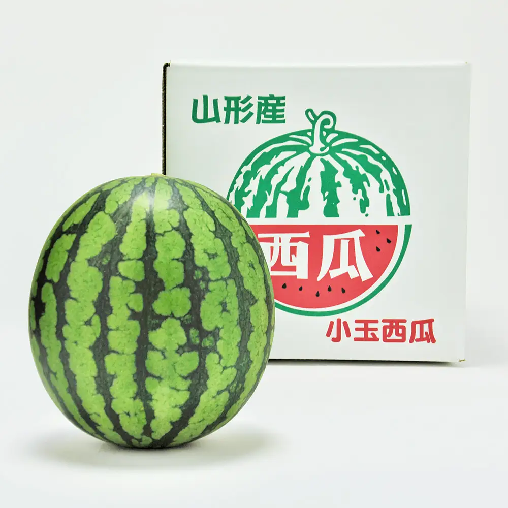 尾花沢産 小玉スイカ 約2kg×1玉 mm-sukxx1