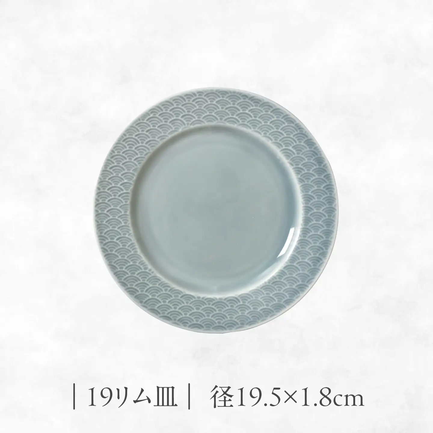 【美濃焼】 吉祥 19リム皿×27リム皿 青海波 計2枚セット 瑞浪市 / JS企画 小田陶器  陶器 食器 お皿 皿  お皿 リムプレート 丸皿[AZAZ341]
