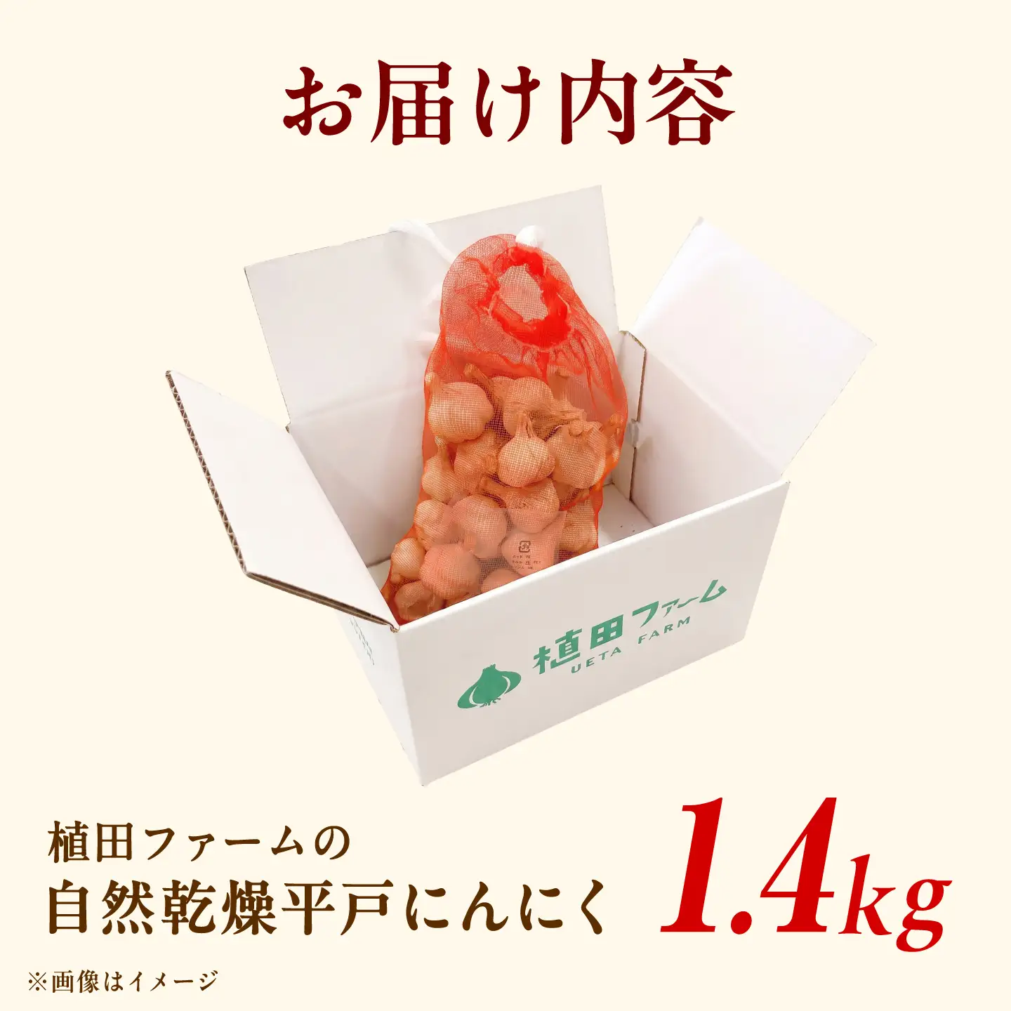 植田ファームの自然乾燥平戸にんにく約1.4kg  /ガーリック ニンニク 高知県 土佐市  【株式会社　植田ファーム】[BQAT023]
