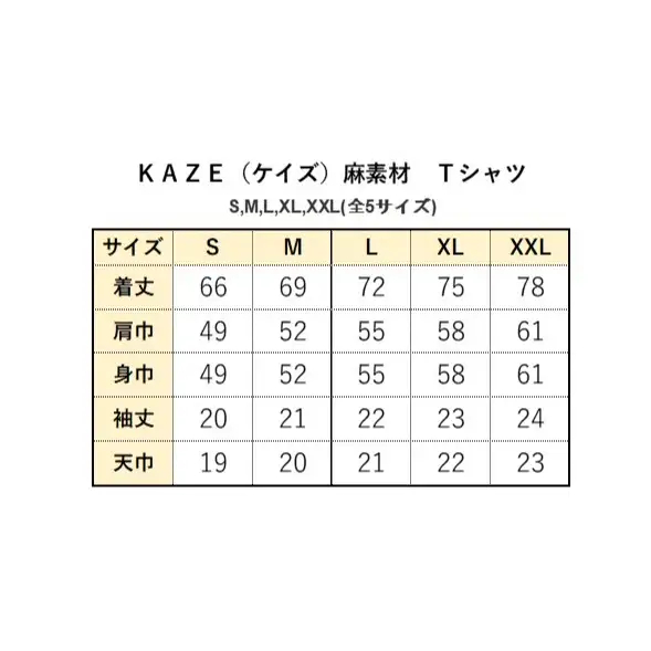 N373　ＫＡＺＥ（ケイズ）麻素材　Ｔシャツ　ブラック
