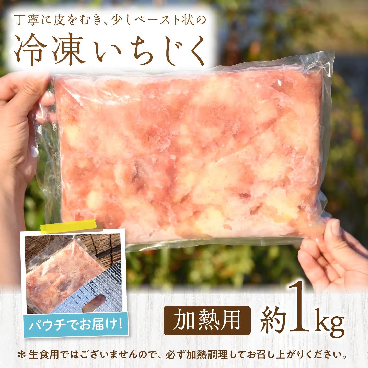 【先行予約】 冷凍・朝採れ完熟いちじく 1kg（加熱用） / いちじく イチジク フルーツ 果物 冷凍 朝採れ 完熟 岐阜市 / tete.[ANJZ003]