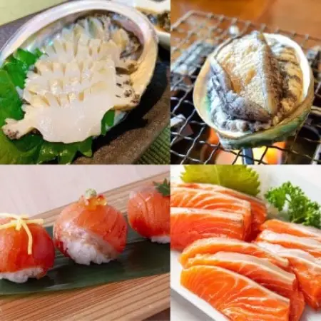 三陸の希少な海鮮、あわび、かき、うにを存分に!海鮮5種・海の恵みパック＆ひとめぼれ(精米)2合セット【配送不可地域：離島】【1706770】