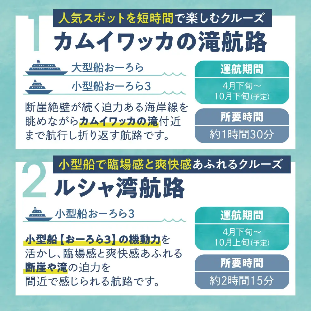 知床観光船おーろら 利用優待券(3,000円分)｜世界自然遺産 クルーズ 観光船 北海道 斜里町