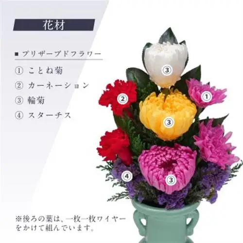 プリザーブドフラワー 仏花 お仏壇用 【天(小)】【1742630】
