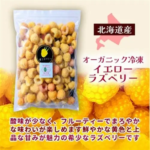 冷凍イエローラズベリー 1kg(500g×2袋) 有機JAS認証【配送不可地域：離島】【1725954】