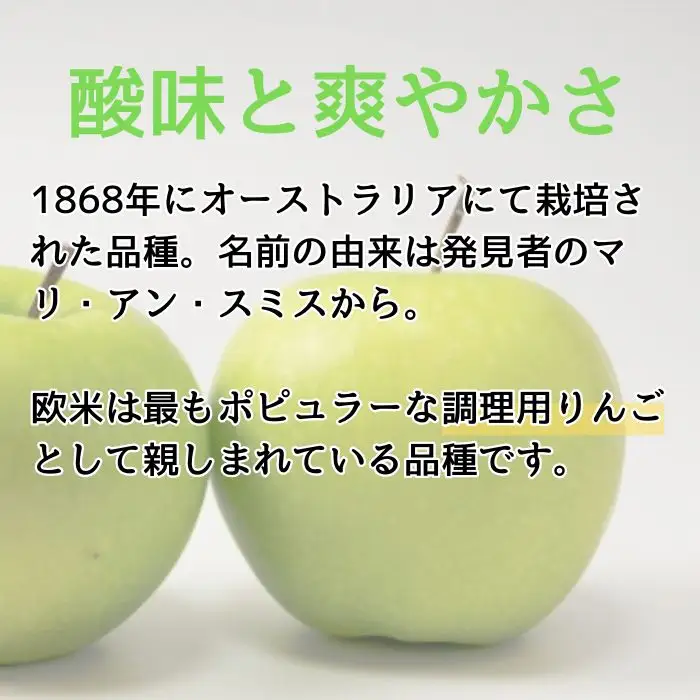 酸味が決め手の名脇役 調理用りんごグラニースミス3kg