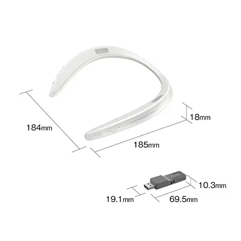 テレビ シャープ SHARP 首掛けスピーカー テレビ