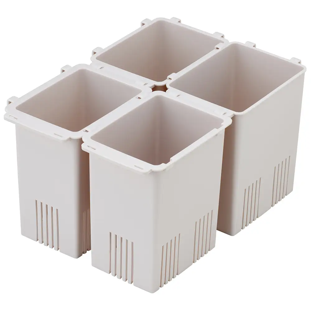 冷蔵庫 野菜 スタンド ケース 連結式 4個セット FVR1 サンドベージュ skt175 718267