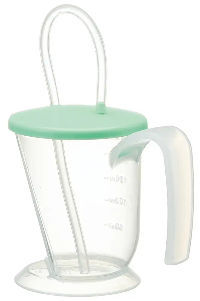 ストロ付きーコップ 280ml KSNS1 グリーン skt186 389047