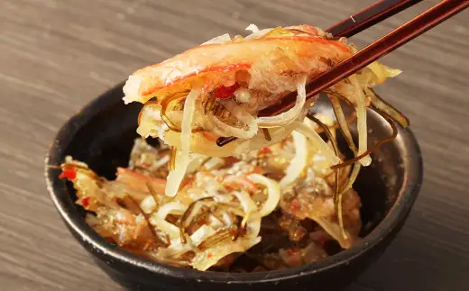 【4回定期便】 かに松前漬 合計640g（160g×4） かに 松前漬 1回あたり 640g（160g×4パック） ×4回 合計 16パック（2.56kg） 蟹 ずわい蟹 ズワイガニ 松前漬け