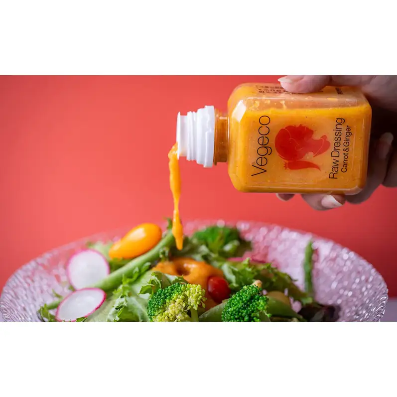 ドレッシング Vegeco飲みたくなる生ドレッシング(人参と生姜 180ml×3本) 福岡市内製造