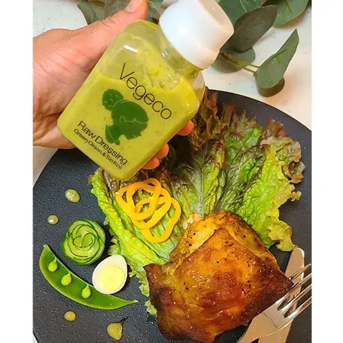 ドレッシング 【定期便2回】Vegeco飲みたくなる生ドレッシング(青葱と塩麹 180ml×3本) 2ヶ月 福岡市内製造