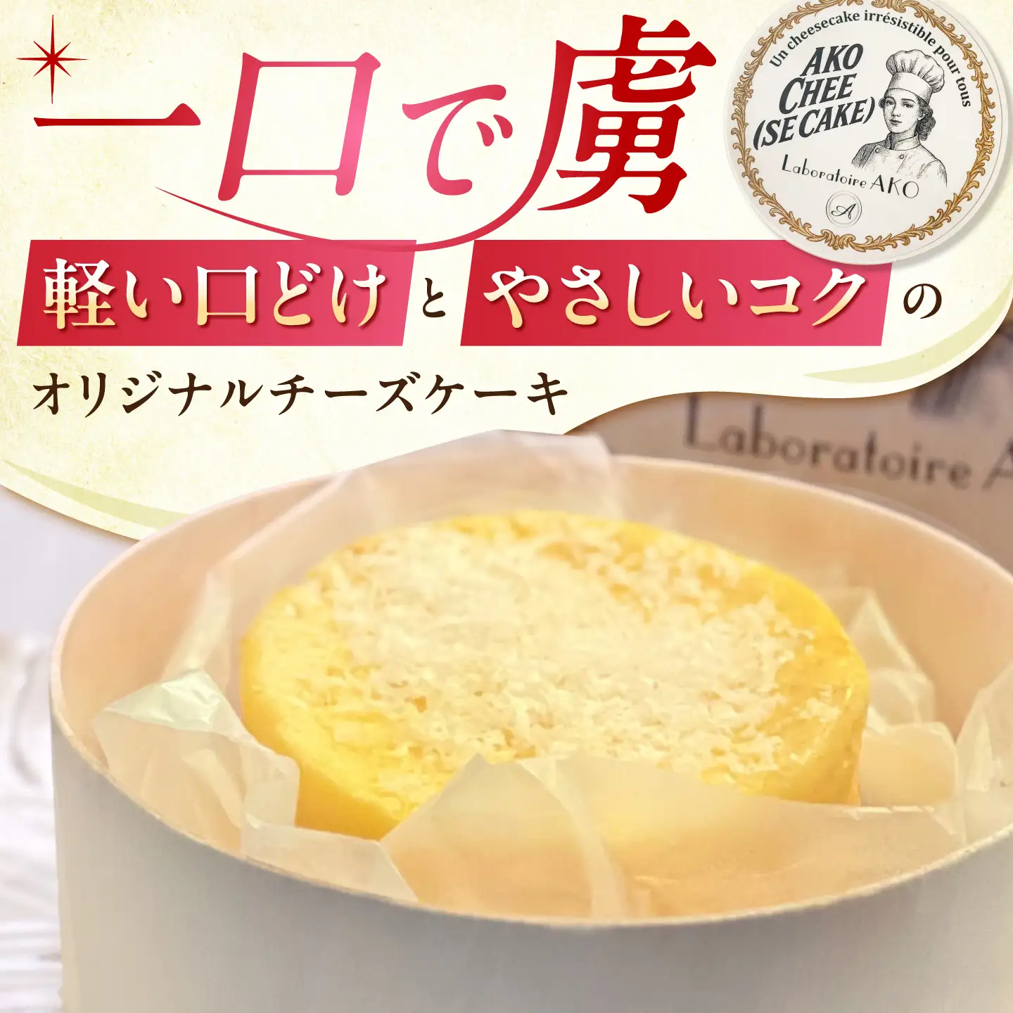 チーズケーキ AKO Chee(se cake) アコチー 2個 多治見市 / Laboratoire AKO[TEI007] チーズケーキ