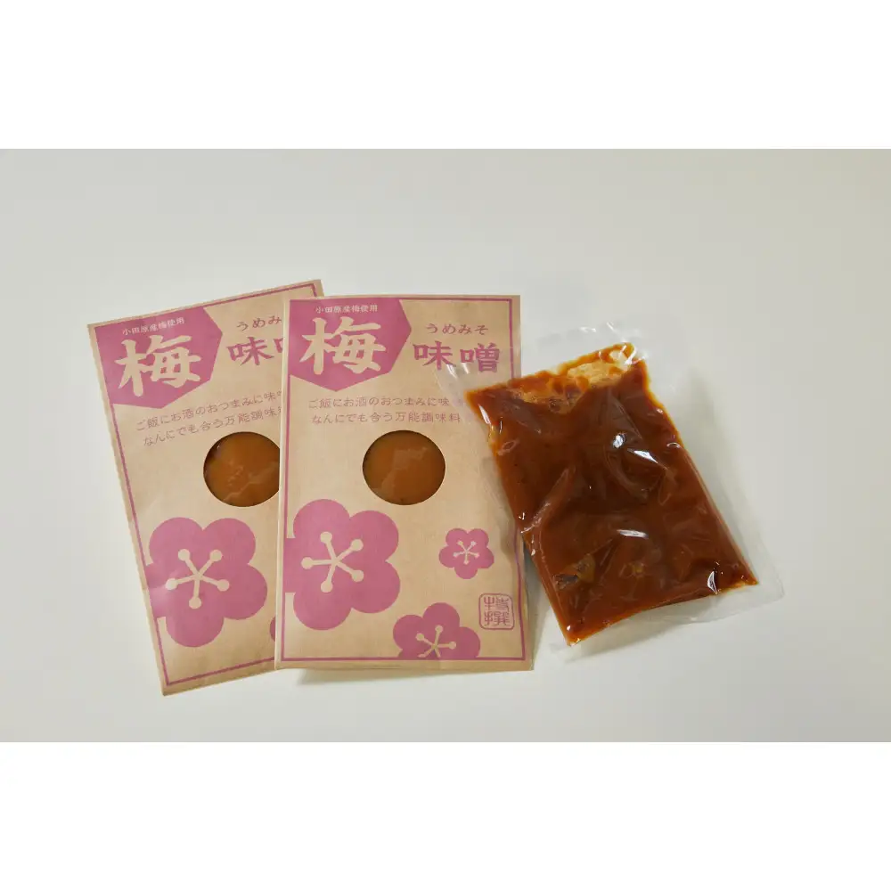 【小田原老舗田中屋本店が作る　梅味噌2個セット】小田原の梅がふわりと香る、やさしいコクの万能梅味噌