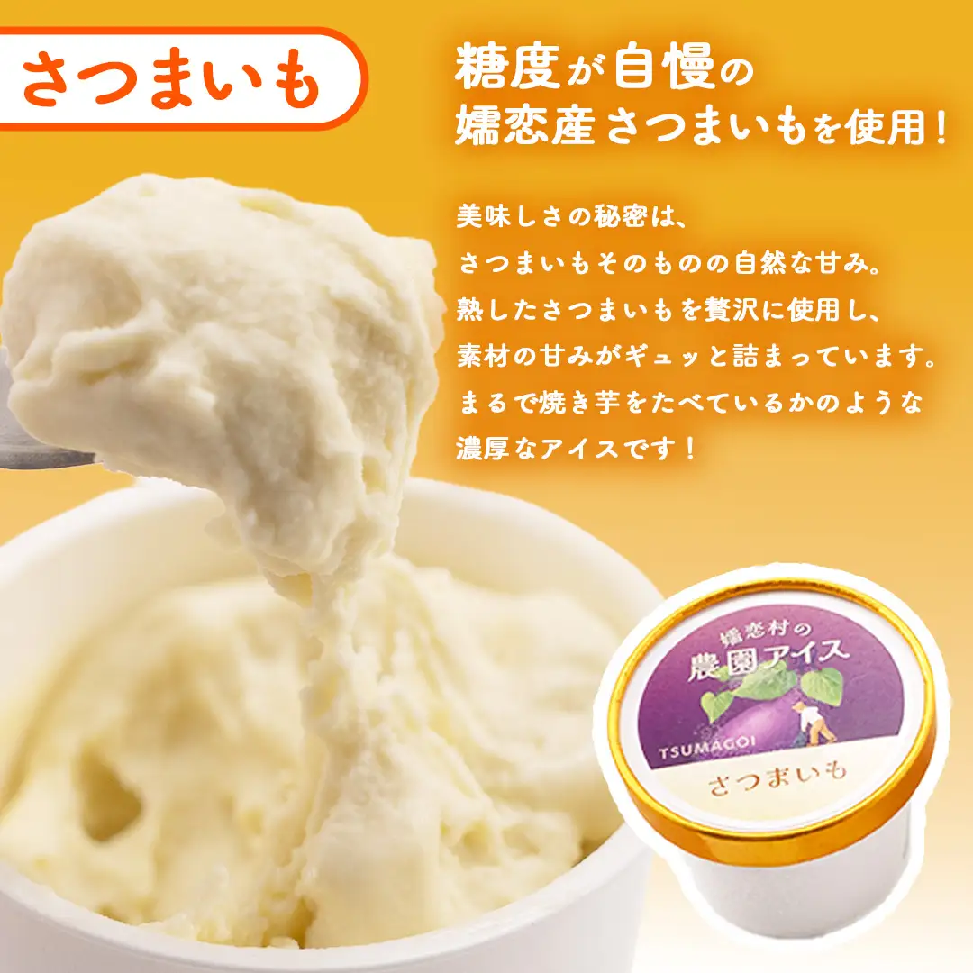 嬬恋村 の 農園 アイス さつまいも 100ml 10個入り [AT020tu]