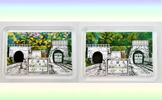 小幌の四季デザイン画「春」＆マグネットセット 