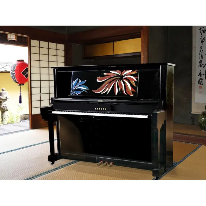 【真和楽器】京都伝統工芸による彩輝光蒔絵ピアノ「華美」モデル制作クーポン（210万円分）｜京都 伝統技術 ピアノ