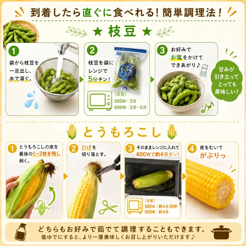 【6月順次発送 とうもろこし5本 枝豆3袋 セット】 夏の黄金コンビ！ 朝採り とうもろこし 枝豆  セット 旬 濃厚 丸新柴本製茶 静岡 県 牧之原市