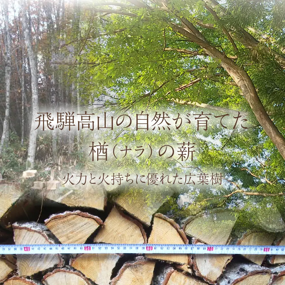 乾燥ナラ薪 1本あたり約30cm 約25kg | ナラ 楢 火持ち 燃焼 耐久力 乾燥 長持ち ストーブ 暖炉 薪ストーブ 大割 キャンプ 焚火 アウトドア 飛騨高山 三共工房 TC001