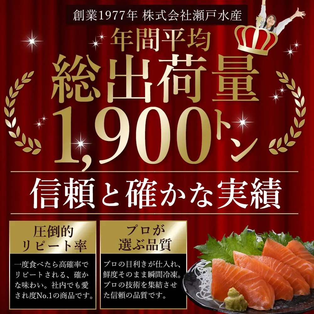 メルティーサーモン 300g～最大2kg 無添加 生食対応 フィレ 定期便対応