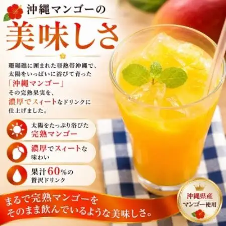 【化粧箱入り】沖縄マンゴー使用!マンゴードリンク 500ml×2本セット【1742770】
