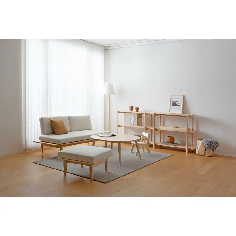 旭川家具 コサイン リビングシェルフ85 タモ シェルフ _05763