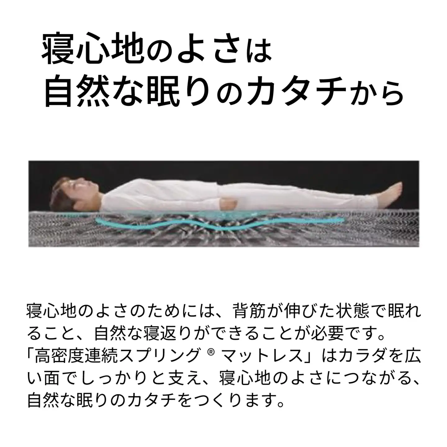 【France Bed/フランスベッド】快眠 眠活 高密度スプリング マットレス［TW-010］ WD サイズ シングル　(154×195×20cm) 26kg