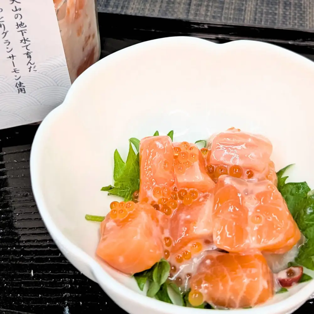 国産 グランサーモン極糀 2本 グランサーモンにいくらを加えた 無添加 サーモン 塩辛 ご飯のおとも