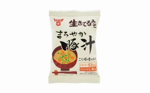簡単で便利！お湯を注ぐだけで本格的なみそ汁ができちゃう！フリーズドライ　まろやか豚汁（30個）