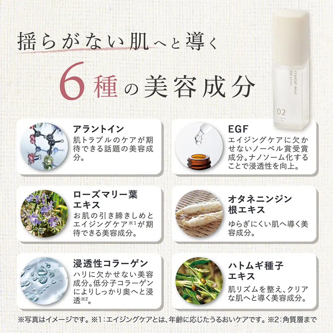 LINKA esthé クリスタルミスト エクソセラム 美容液 60ml×1本