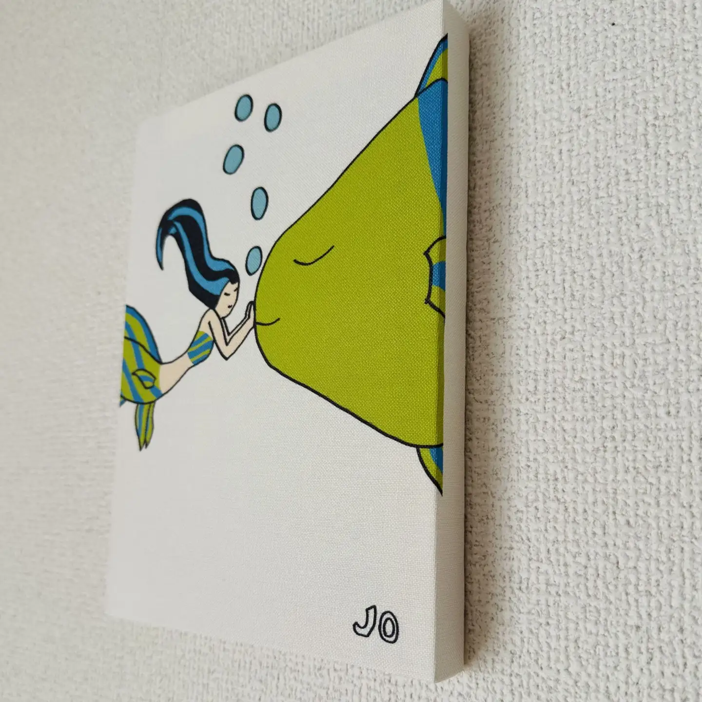 絵画『さかなとにんぎょ　ミニ』